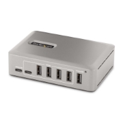 Picture of StarTech.com 10-Port USB-C Hub - 8x USB-A/2x USB-C - Self-Powered w/65W Power Supply - USB 3.1 10Gbps - Desktop/Laptop USB Hub w/USB-IF Certified 3ft Locking Cable, USB C Hub