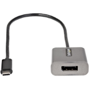 Picture of StarTech.com USB C to DisplayPort Adapter - 8K/4K 60Hz USB-C to DisplayPort 1.4 Adapter Dongle - USB Type-C to DP Monitor Video Converter - Works w/Thunderbolt 3 - w/12" Long Attached Cable