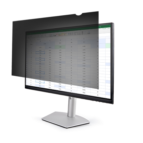 Picture of StarTech.com Monitor Privacy Screen for 23" Display - Computer Screen Security Filter - Blue Light Reducing Screen Protector Film - 16:9 Widescreen - Matte/Glossy - +/-30 Degree