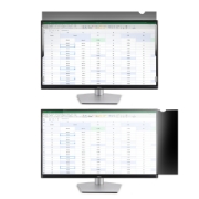 Picture of StarTech.com Monitor Privacy Screen for 23" Display - Computer Screen Security Filter - Blue Light Reducing Screen Protector Film - 16:9 Widescreen - Matte/Glossy - +/-30 Degree