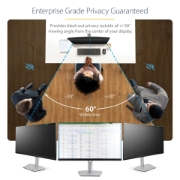 Picture of StarTech.com Monitor Privacy Screen for 23" Display - Computer Screen Security Filter - Blue Light Reducing Screen Protector Film - 16:9 Widescreen - Matte/Glossy - +/-30 Degree