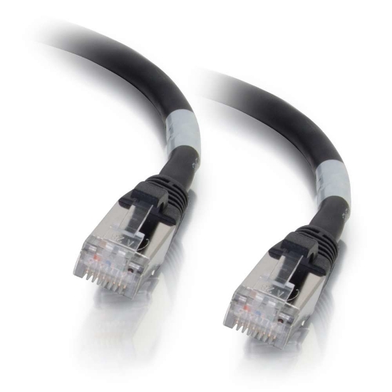 Picture of C2G 2m Cat6a Booted Shielded (SSTP) Network Patch Cable - Black