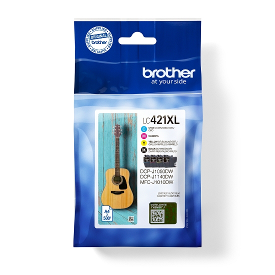 Picture of Brother LC421XLVAL ink cartridge 1 pc(s) Original Black, Cyan, Magenta, Yellow