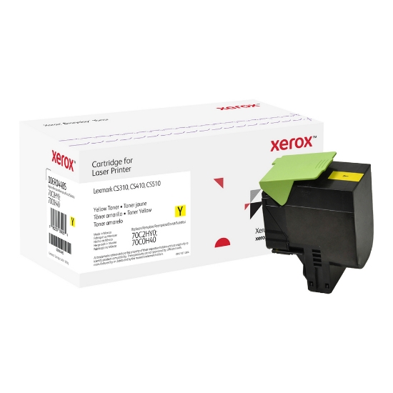 Picture of Everyday ™ Yellow Toner by Xerox compatible with Lexmark 70C2HY0/70C0H40, High capacity