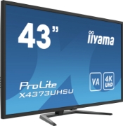 Picture of iiyama ProLite X4373UHSU-B1 computer monitor 108 cm (42.5") 3840 x 2160 pixels 4K Ultra HD Black