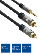 Picture of ACT Audio Connection Cable 3.5mm to 2x RCA 1.5m
