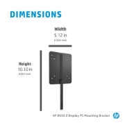 Picture of HP B550 PC Mounting Bracket