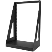 Picture of StarTech.com 2-Post 16U Heavy-Duty Desktop Server Rack, Small Open Frame 19in Computer Rack, Compact Network Rack for AV / Studio / Data / IT Equipment, TAA Compliant - Free Standing Two-Post Home/Office Rack