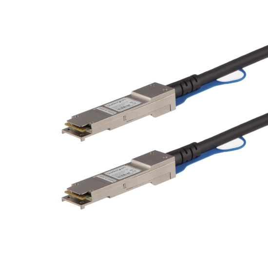 Picture of StarTech.com MSA Uncoded Compatible 3m 40G QSFP+ to QSFP+ Direct Attach Breakout Cable Twinax - 40 GbE QSFP+ Copper DAC 40 Gbps Low Power Passive Transceiver Module DAC