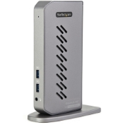 Picture of StarTech.com USB-C USB-A Dock - Hybrid Universal USB 3.0 Docking Station for USB-C or USB-A Laptop - Dual Monitor 4K 60Hz HDMI/DisplayPort - 6x USB-A, GbE - USB 3.1 Gen 1 - Windows/Mac