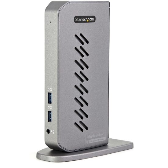 Picture of StarTech.com USB-C USB-A Dock - Hybrid Universal USB 3.0 Docking Station for USB-C or USB-A Laptop - Dual Monitor 4K 60Hz HDMI/DisplayPort - 6x USB-A, GbE - USB 3.1 Gen 1 - Windows/Mac