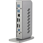 Picture of StarTech.com USB-C USB-A Dock - Hybrid Universal USB 3.0 Docking Station for USB-C or USB-A Laptop - Dual Monitor 4K 60Hz HDMI/DisplayPort - 6x USB-A, GbE - USB 3.1 Gen 1 - Windows/Mac