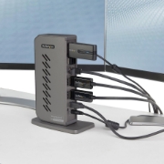 Picture of StarTech.com USB-C USB-A Dock - Hybrid Universal USB 3.0 Docking Station for USB-C or USB-A Laptop - Dual Monitor 4K 60Hz HDMI/DisplayPort - 6x USB-A, GbE - USB 3.1 Gen 1 - Windows/Mac