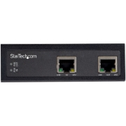 Picture of StarTech.com Industrial Single Port Gigabit PoE Extender - 60W 802.3bt PoE /PoE+/ PoE++ - 100m/ 330ft - Power Over Ethernet Network Range Extender - IP-30 - -40C to +75C