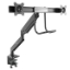 Picture of StarTech.com Desk Mount Dual Monitor Arm - Ergonomic Dual Monitor VESA Mount 32" (17.6lb) Displays - Crossbar Handle for Synchronized Full Motion - Height Adjustable - C-Clamp/Grommet
