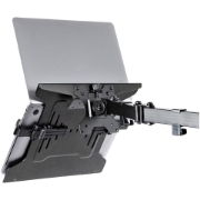 Picture of StarTech.com VESA Laptop Tray - Adjustable Monitor Arm Laptop Tray Secures Notebooks (4.5kg / 9.9lb) - 75x75 & 100x100 VESA Mount Holes - Ventilated - For Monitor Desk Mounts/Stands