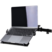 Picture of StarTech.com VESA Laptop Tray - Adjustable Monitor Arm Laptop Tray Secures Notebooks (4.5kg / 9.9lb) - 75x75 & 100x100 VESA Mount Holes - Ventilated - For Monitor Desk Mounts/Stands