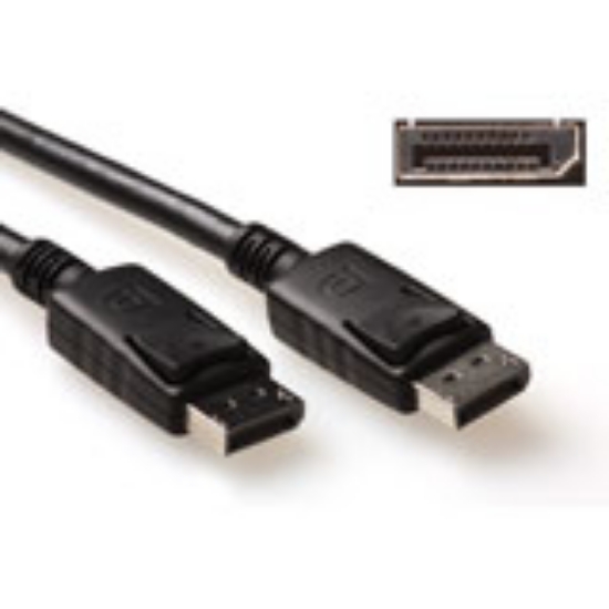 Picture of ACT 5 meters DisplayPort cable male - male, power pin 20 connected