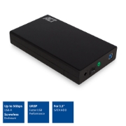 Picture of ACT 3.5" SATA hard drive enclosure, screwless, USB 3.2 Gen1