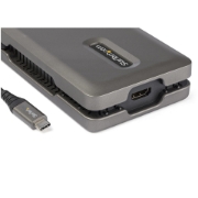 Picture of StarTech.com USB C Multiport Adapter - USB C to 4K 60Hz HDMI 2.0 - 2-Port 10Gbps USB Hub - 100W Power Delivery Pass-through - GbE - SD/MicroSD - USB Type-C Mini Dock - 10" Cable