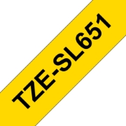 Picture of Brother TZE-SL651 label-making tape Black on gold