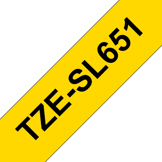 Picture of Brother TZE-SL651 label-making tape Black on gold