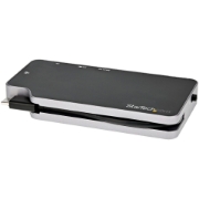 Picture of StarTech.com USB C Multiport Adapter - USB-C to 4K HDMI or VGA Video with 100W Power Delivery Pass-through, 2-Port 10Gbps USB Hub, MicroSD, GbE - USB 3.1 Gen 2 Type-C Mini/Travel Dock