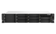 Picture of QNAP TS-873AEU-4G NAS/storage server Rack (2U) Ryzen Embedded V1500B 4 GB DDR4 0 TB QuTS hero Black
