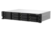 Picture of QNAP TS-873AEU-4G NAS/storage server Rack (2U) Ryzen Embedded V1500B 4 GB DDR4 0 TB QuTS hero Black