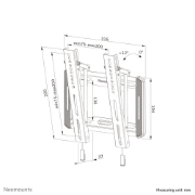Picture of Neomounts WL35-550BL12 TV mount wall 24-65" - tiltable - easy install