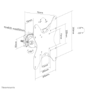 Picture of Neomounts FL40-430BL12 TV pole mount 23-42" - diam. 28-50 mm
