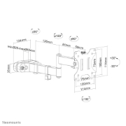 Picture of Neomounts FL40-450BL11 TV pole mount 17-32" - diam. 28-60 mm - full motion