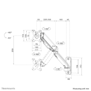 Picture of Neomounts WL70-450BL11 Monitor/TV mount wall 17-32" - gas spring - full motion