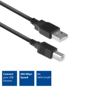 Picture of ACT USB 2.0 connection cable A male - B male 3 meters