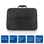 Picture of ACT Office shoulder bag for laptops up to 16.1”, made from recycled plastic bottles