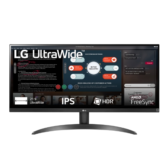 Picture of LG 29WP500-B computer monitor 73.7 cm (29") 2560 x 1080 pixels UltraWide Full HD LED Black
