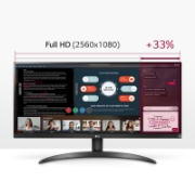 Picture of LG 29WP500-B computer monitor 73.7 cm (29") 2560 x 1080 pixels UltraWide Full HD LED Black