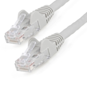 Picture of StarTech.com 3m CAT6 Ethernet Cable - LSZH (Low Smoke Zero Halogen) - 10 Gigabit 650MHz 100W PoE RJ45 10GbE UTP Network Patch Cord Snagless with Strain Relief - Grey, CAT 6, ETL Verified, 24AWG