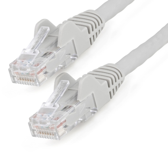 Picture of StarTech.com 3m CAT6 Ethernet Cable - LSZH (Low Smoke Zero Halogen) - 10 Gigabit 650MHz 100W PoE RJ45 10GbE UTP Network Patch Cord Snagless with Strain Relief - Grey, CAT 6, ETL Verified, 24AWG