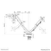 Picture of Neomounts DS70-700BL2 Monitor arm 17-27" - gas spring