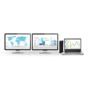 Picture of ACT USB-C or USB-A Docking Station, for 2 HDMI monitors, DisplayLink