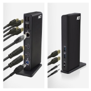 Picture of ACT USB-C or USB-A Docking Station, for 2 HDMI monitors, DisplayLink