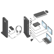 Picture of ACT USB-C or USB-A Docking Station, for 2 HDMI monitors, DisplayLink