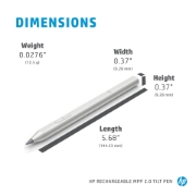 Picture of HP Rechargeable MPP 2.0 Tilt Pen (Black)