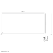 Picture of Neomounts NS-GLSPROTECT140 Safety screen with tempered glass - w 138 cm