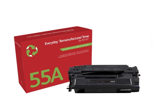 Picture of Everyday ™ Mono Remanufactured Toner by Xerox compatible with HP 55A (CE255A), Standard capacity