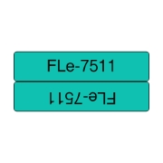 Picture of Brother FLE-7511 label-making tape Black on green