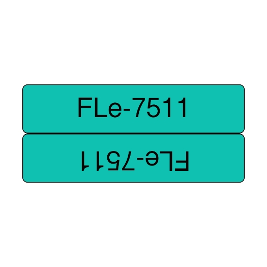 Picture of Brother FLE-7511 label-making tape Black on green