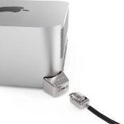 Picture of Compulocks Mac Studio Ledge Lock Adapter with Keyed Cable Lock Silver