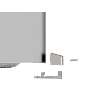 Picture of Compulocks Mac Studio Ledge Lock Adapter with Keyed Cable Lock Silver